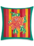 Lisa Corti Camila Magenta printed cushion - Green