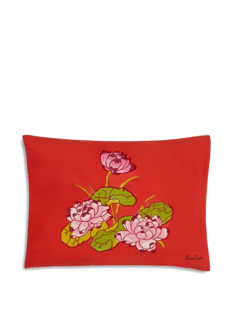 Lisa Corti tea flower rectangular cushion