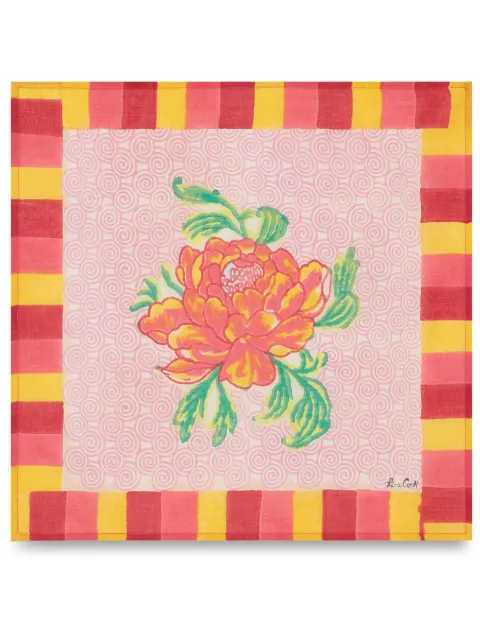 Lisa Corti Camelia floral-print napkins (set of four)