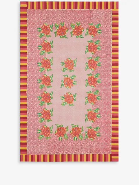 Lisa Corti Camelia rectangular tablecloth