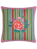 Lisa Corti Royal Palace stripe-print cushion - Green