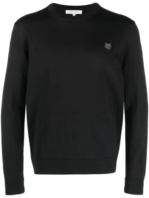 Pull à logo appliqué - Maison Kitsuné - Modalova