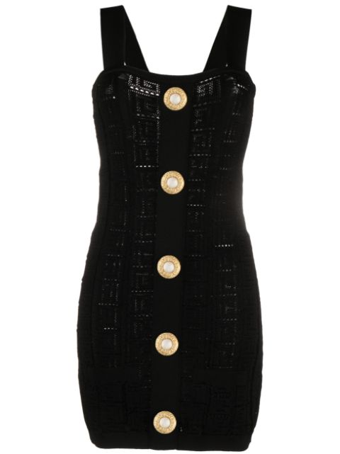 Balmain open-knit minidress Women