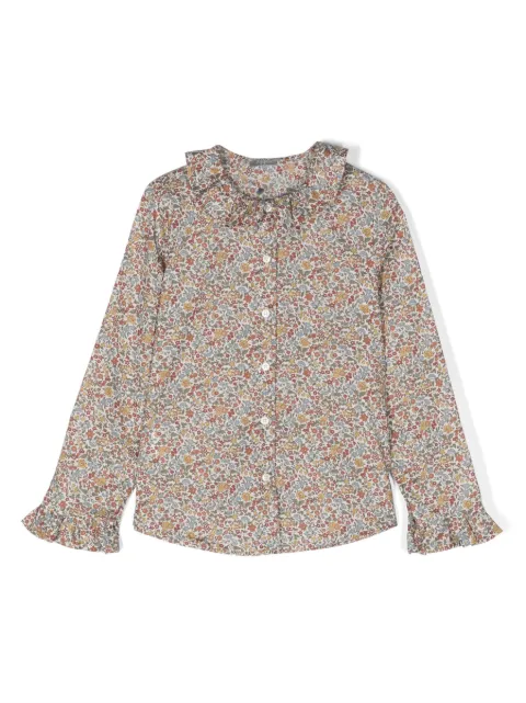 Il Gufo floral-print cotton blouse