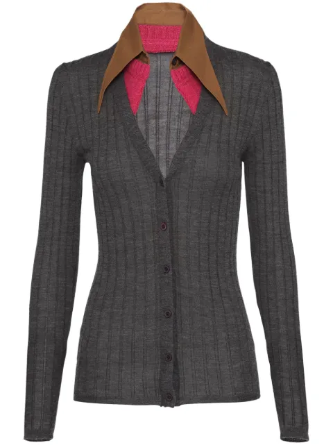Prada Kontrastierender Cardigan