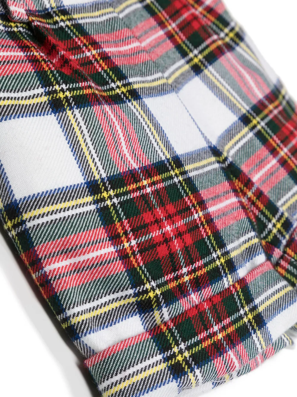  Siola Plaid Wool Shorts - Neutrals 