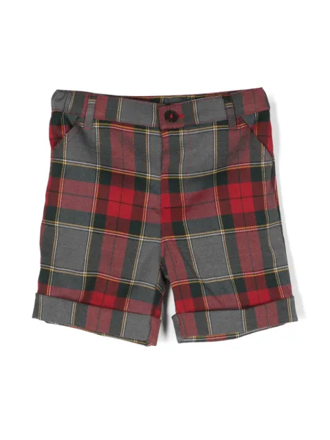 Siola plaid turn-up shorts