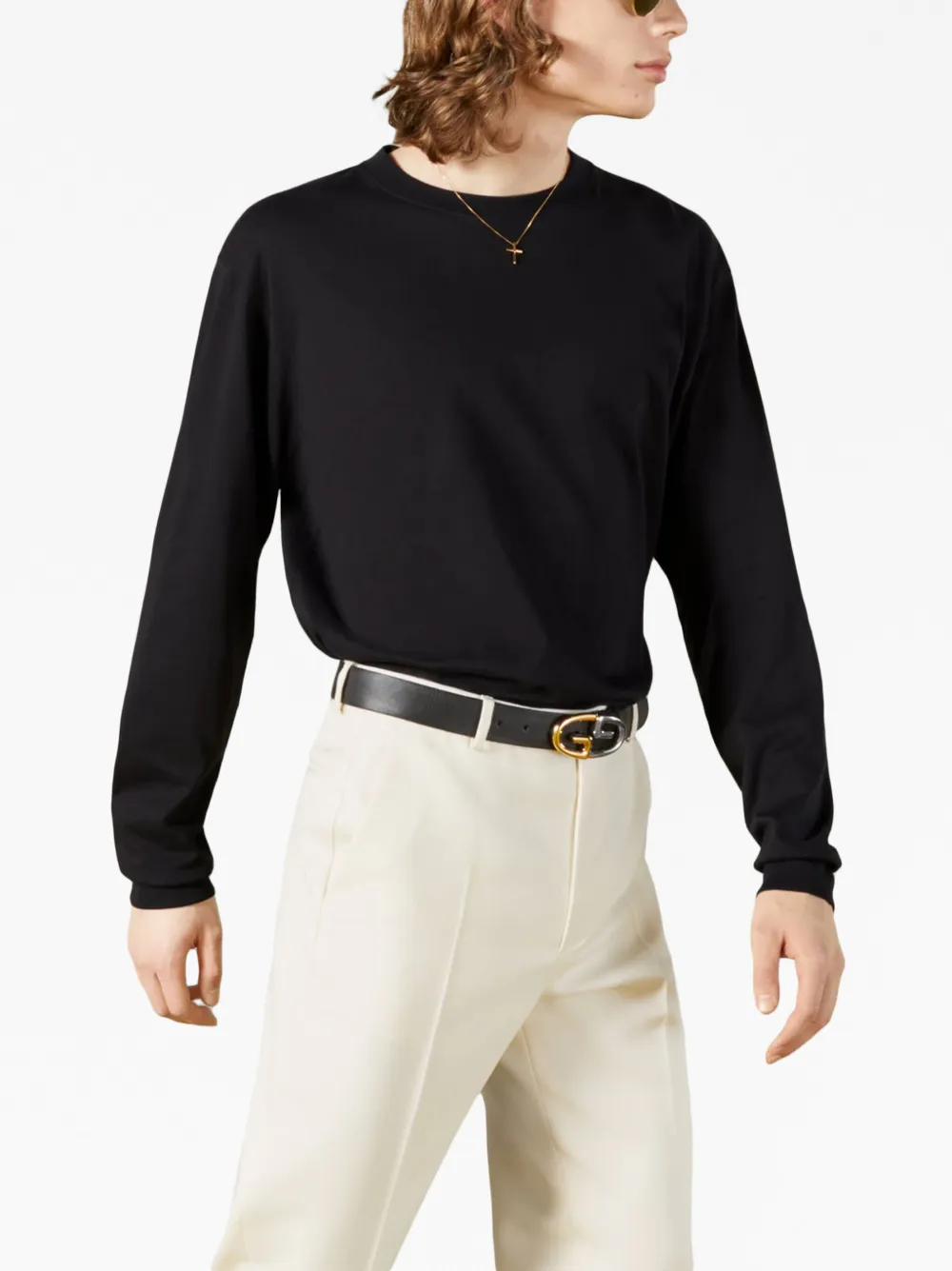 Gucci T-shirt met logoprint - Zwart