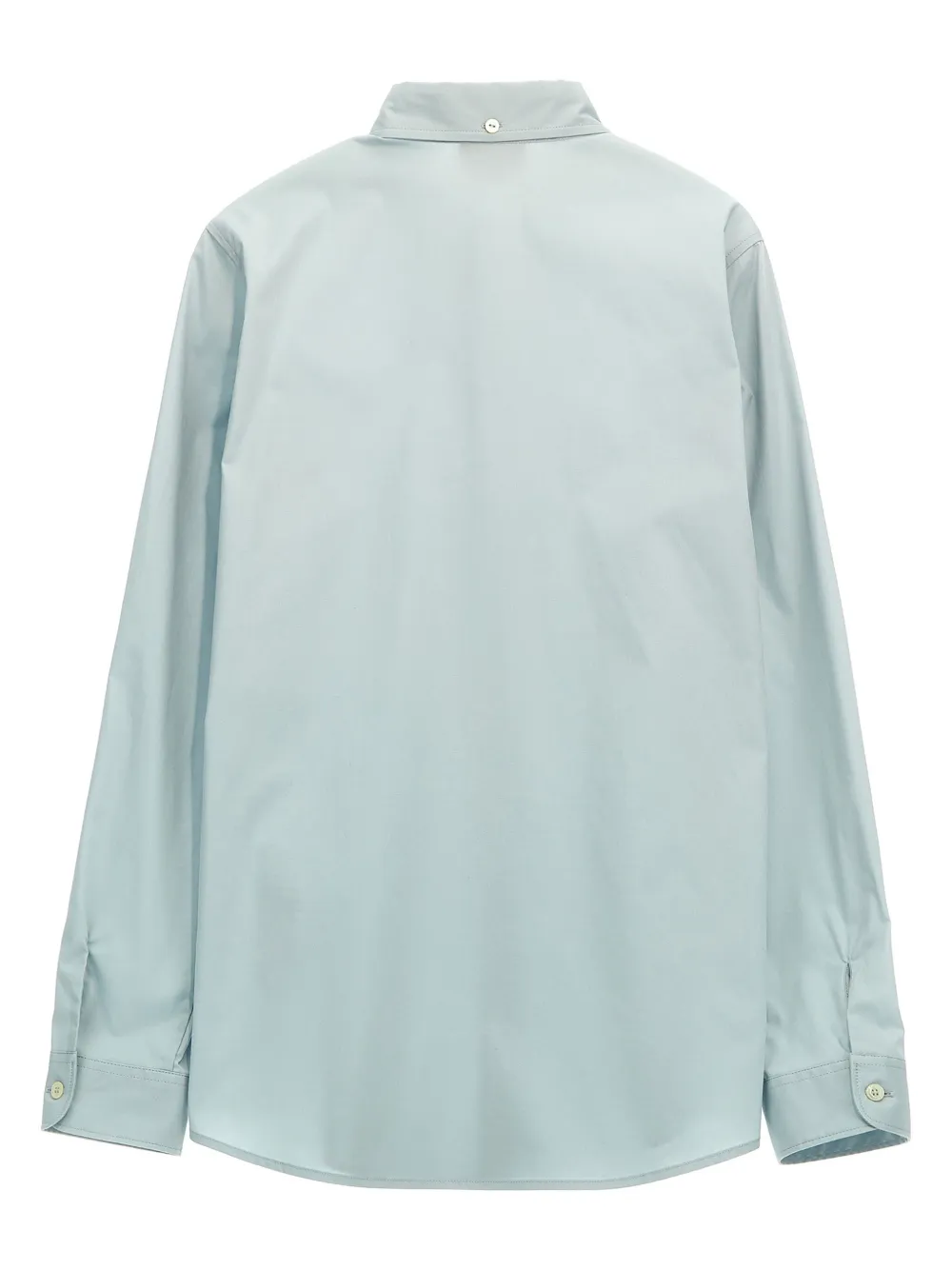 Gucci Kids logo-embroidered cotton shirt - Blue