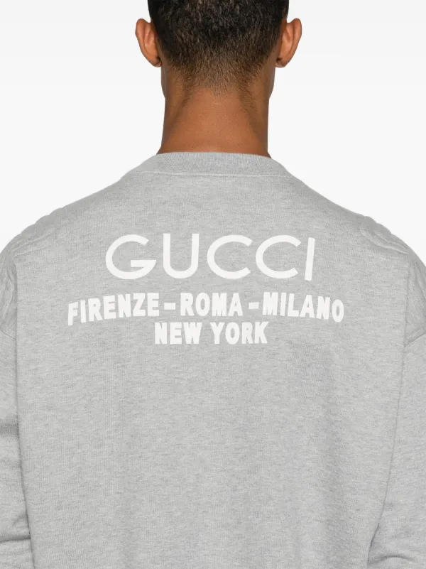 Gucci Gucci Cities Sweatshirt Grey FARFETCH AO