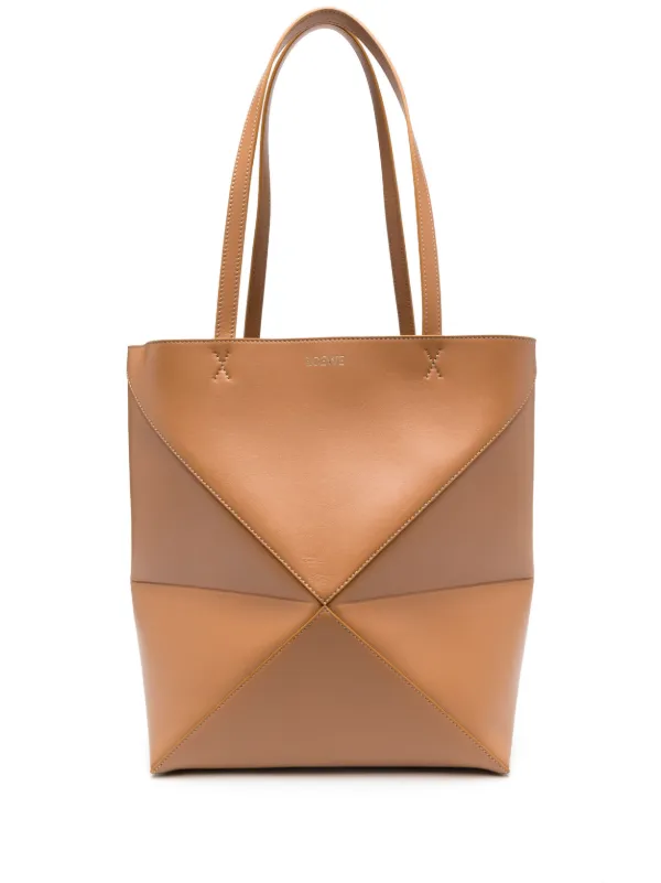 LOEWE パズル フォールド ハンドバッグ M | ブラウン | FARFETCH JP