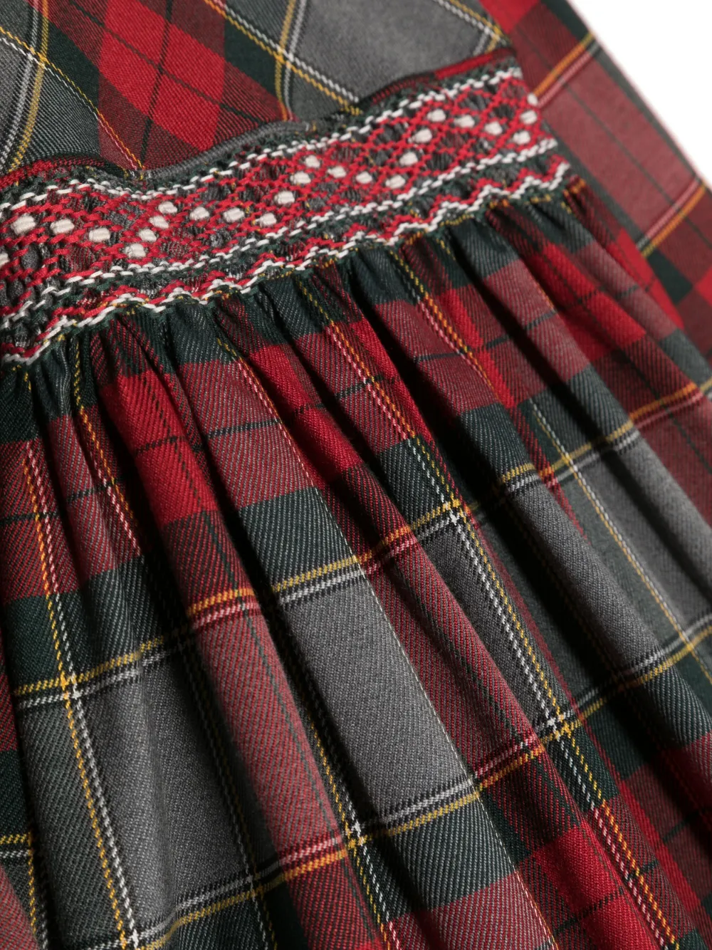 Siola Vestido A Cuadros - Gris 