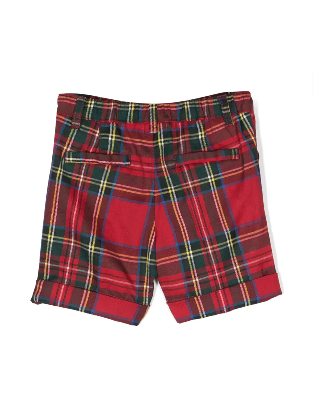 Siola Shorts met tartan ruit Rood