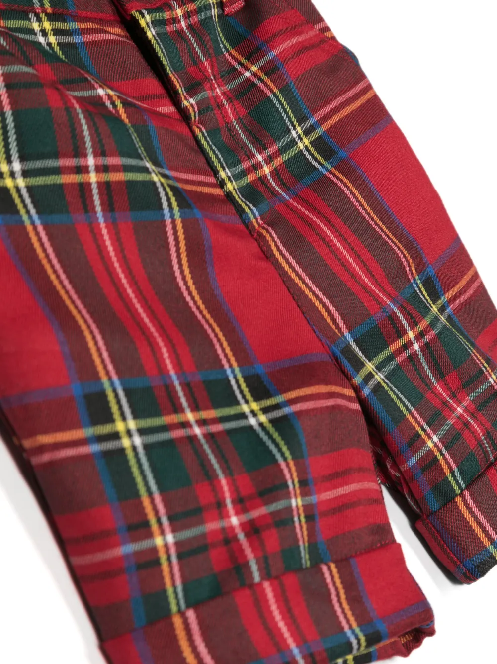 Siola Shorts met tartan ruit Rood