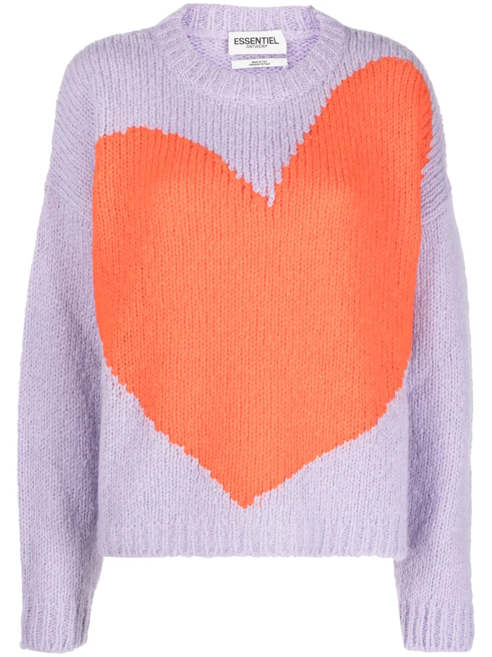 Essentiel Antwerp heart intarsia-knit jumper Smart Closet