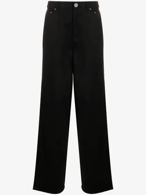 ROTATE BIRGER CHRISTENSEN logo-embellished straight-leg jeans