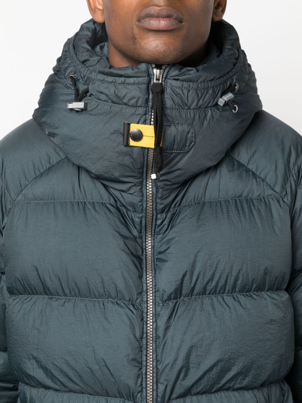 Shop Parajumpers Hooded Padded Coat In Blue