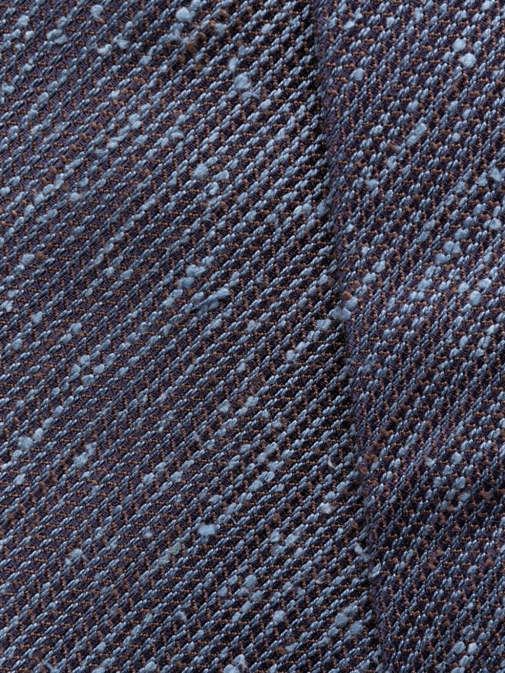 Shop Kiton Embroidered Silk Tie In Blue