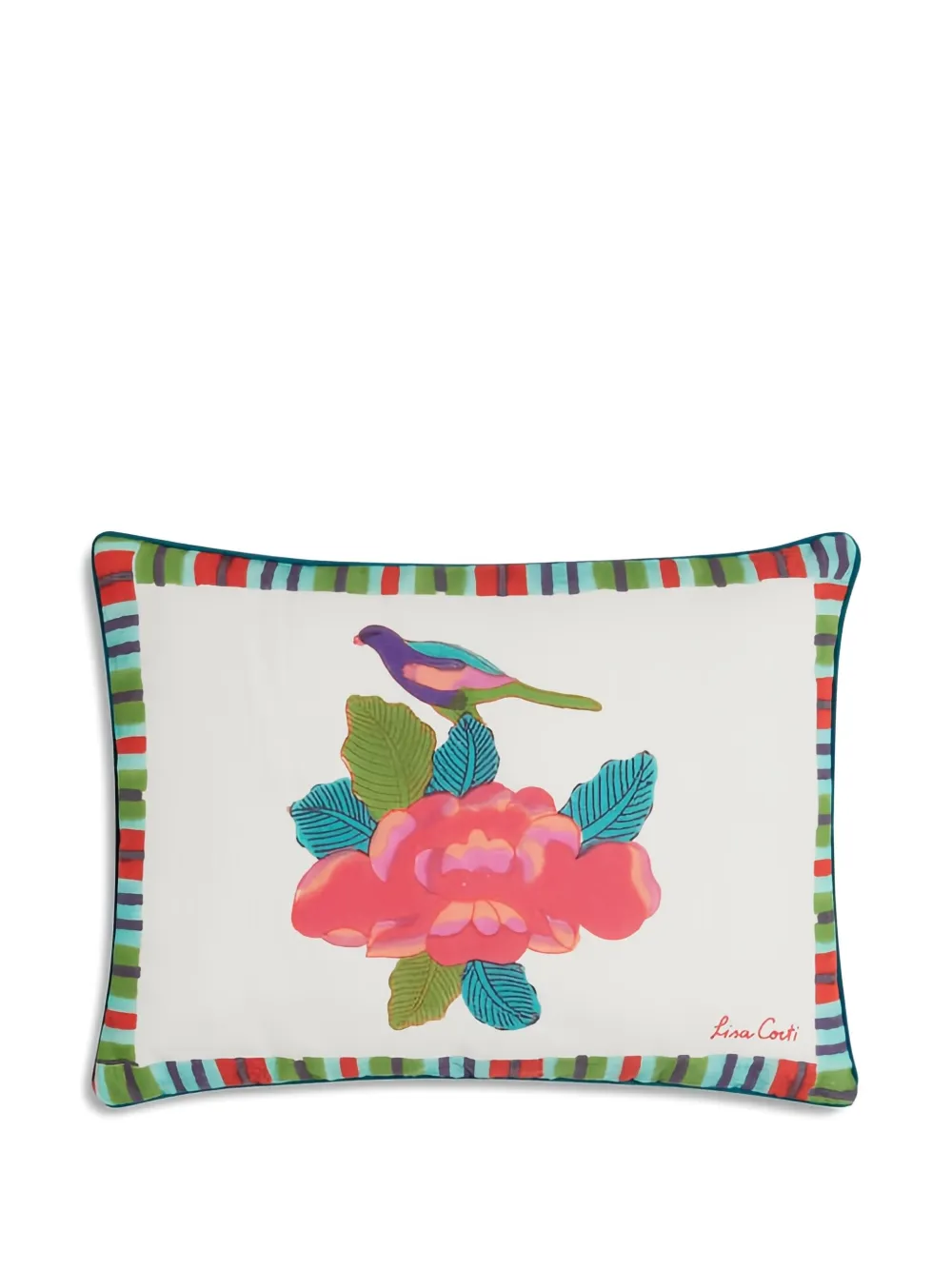 Lisa Corti 'Royal Palace' rectangular cushion | White | Image 1