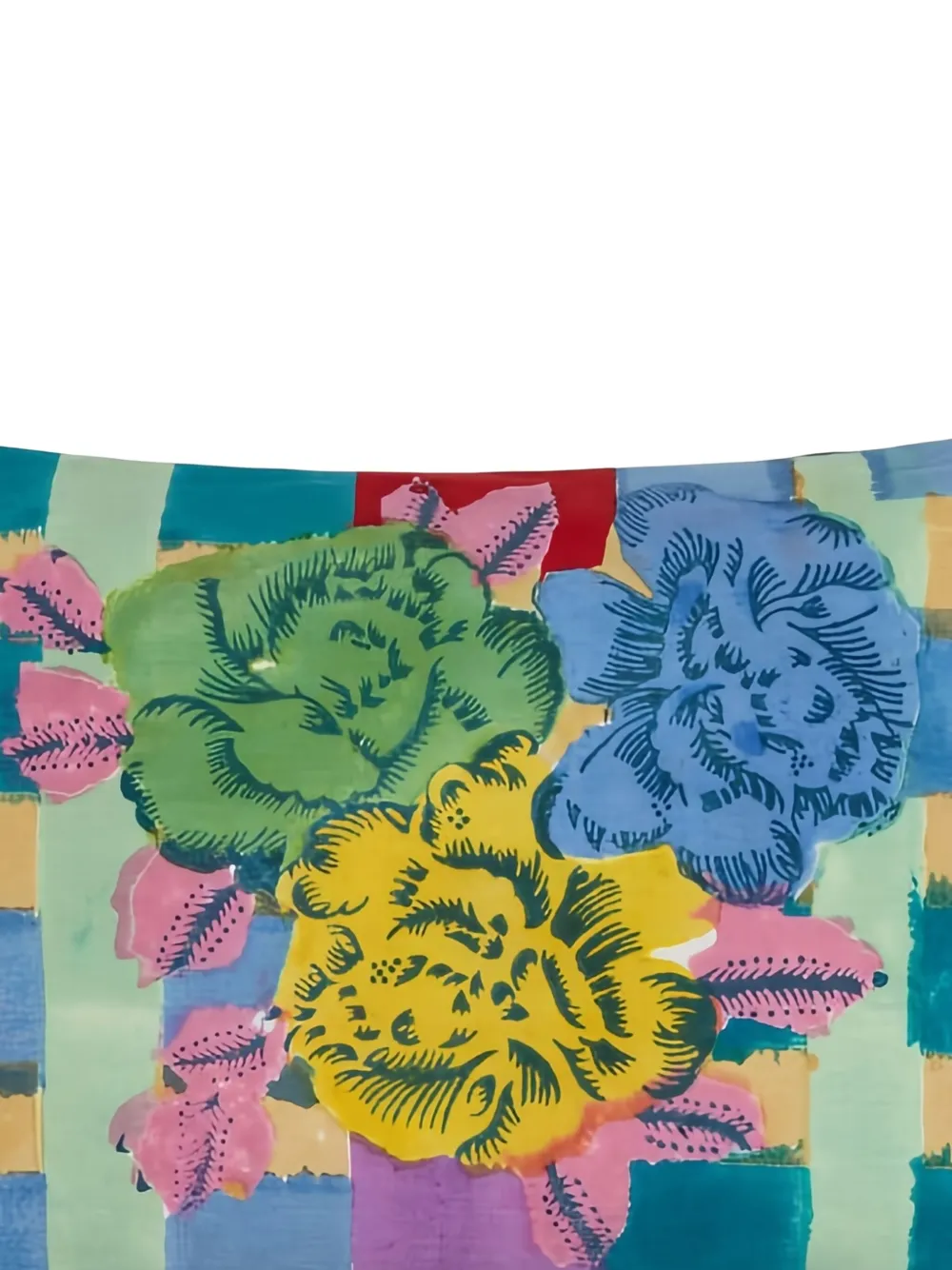 Lisa Corti 'Ankara Aqua' rectangular cushion | Cushions | Image 2