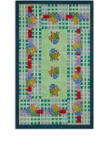 Lisa Corti Ankara Aqua cotton tablecloth (180x270cm) - Multicolour