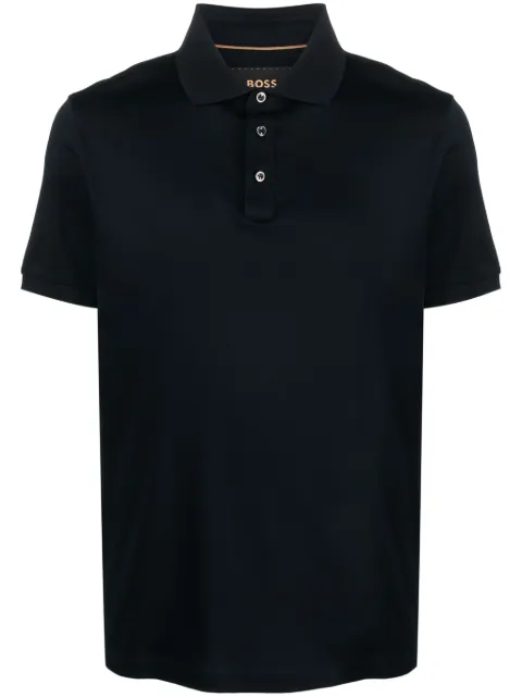 BOSS Camisa polo slim de algodão