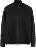 sacai high-neck zip-up jacket - Black