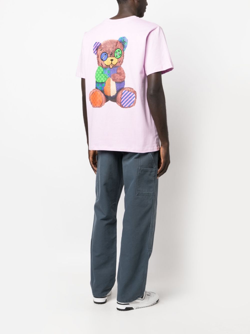 BARROW T-shirt met logoprint - Roze