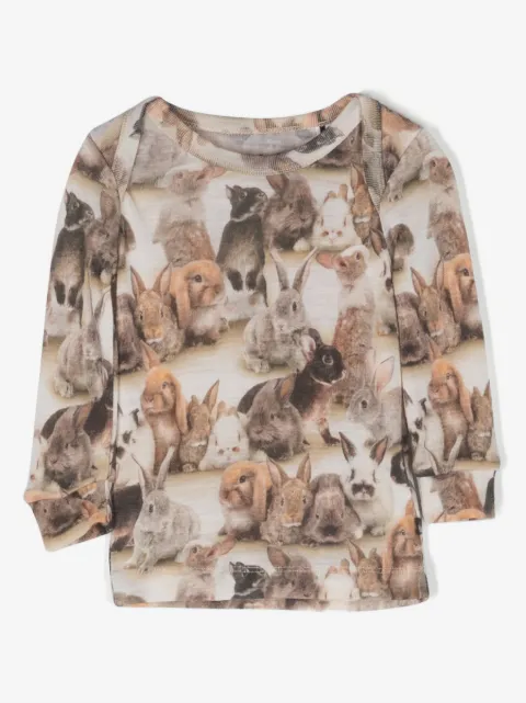 Molo толстовка Eli Baby Rabbits из шерсти мериноса