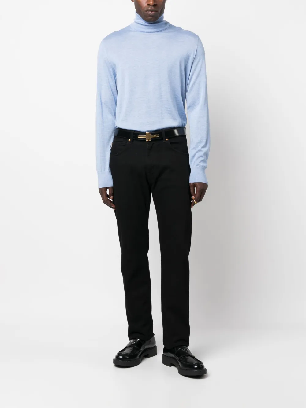 Dolce & Gabbana Gebreide coltrui - Blauw