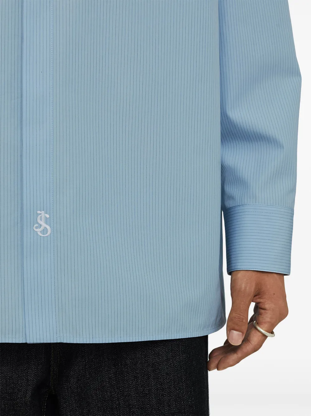 Jil Sander ストライプ シャツ | ブルー | FARFETCH JP