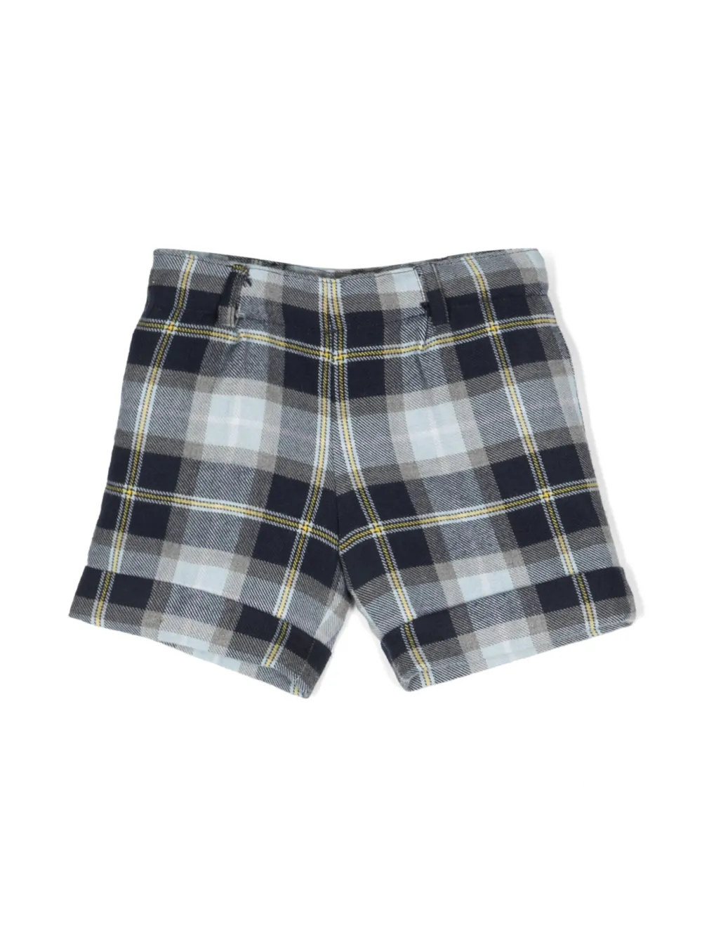 White deals plaid shorts