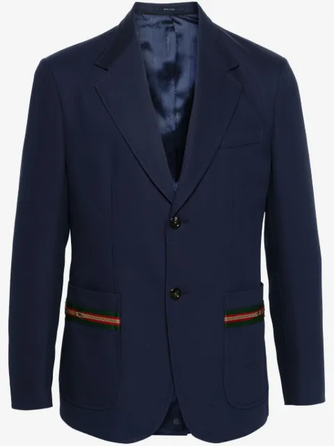 Gucci Web Stripe-embellished blazer