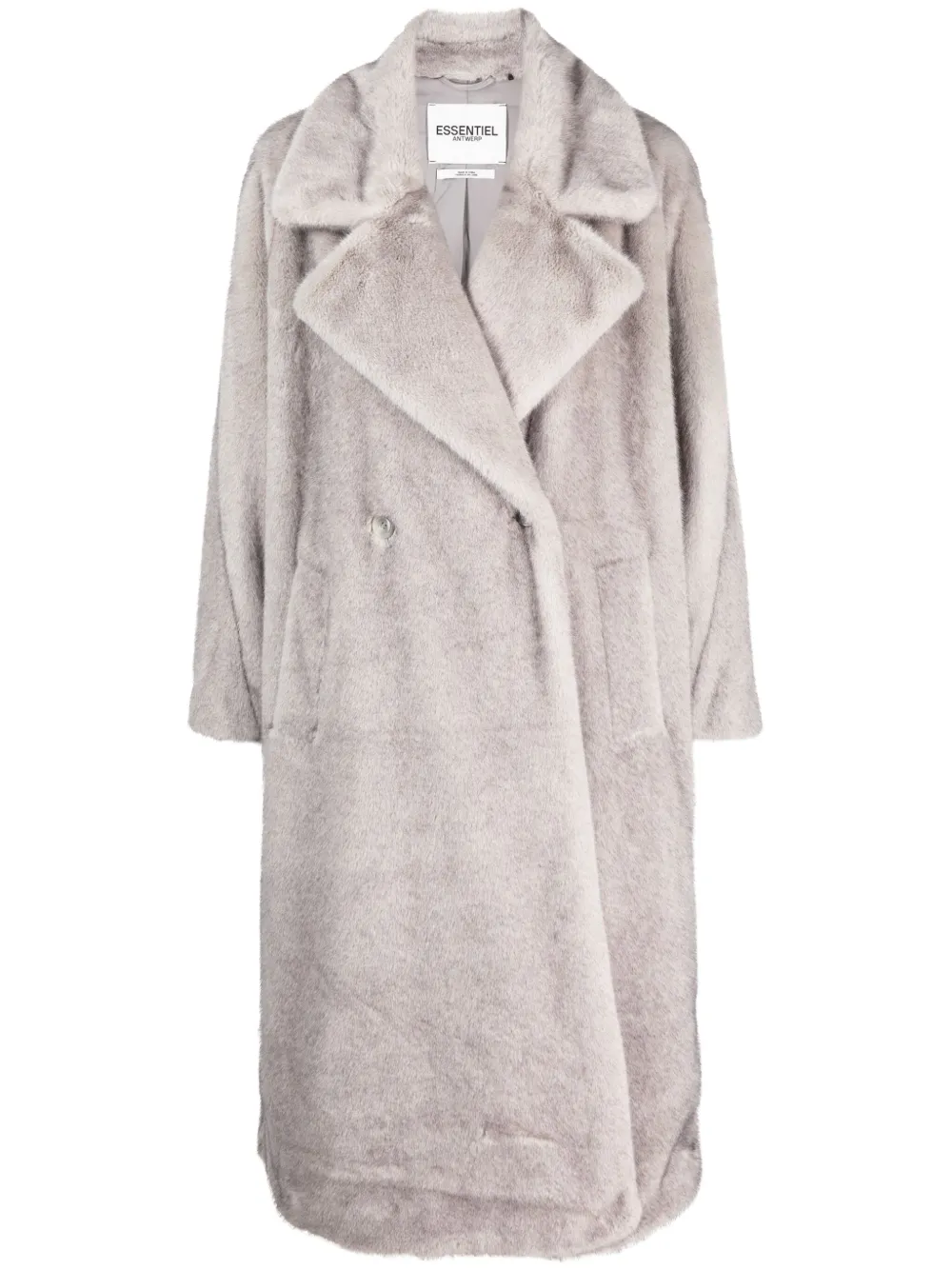 Essentiel Antwerp Jas van imitatiebont Beige