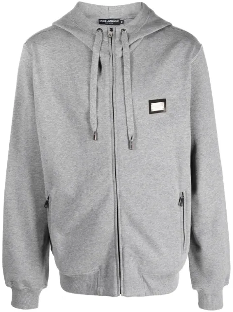 Dolce & Gabbana jersey zip-up hoodie