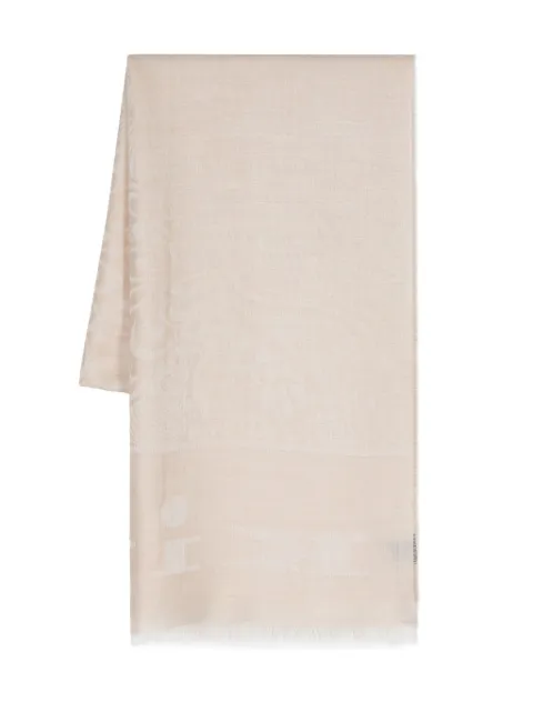 Kiton rectangular fringed scarf