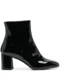 Carel Paris patent-leather ankle boots - Black