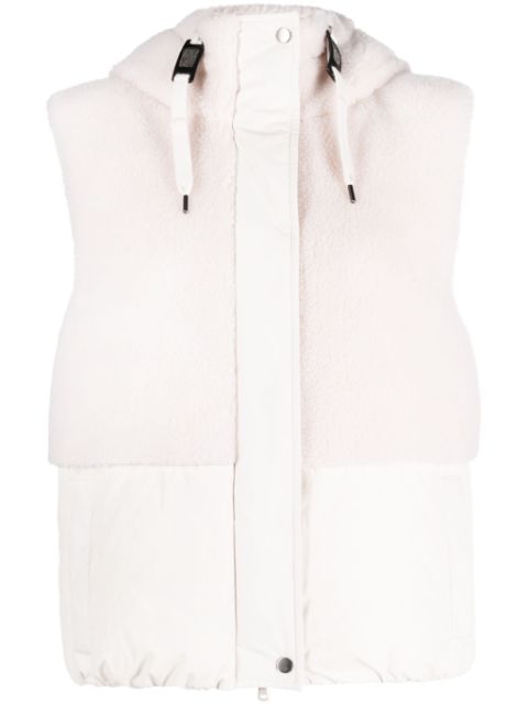 Brunello Cucinelli faux-fur hooded gilet Women