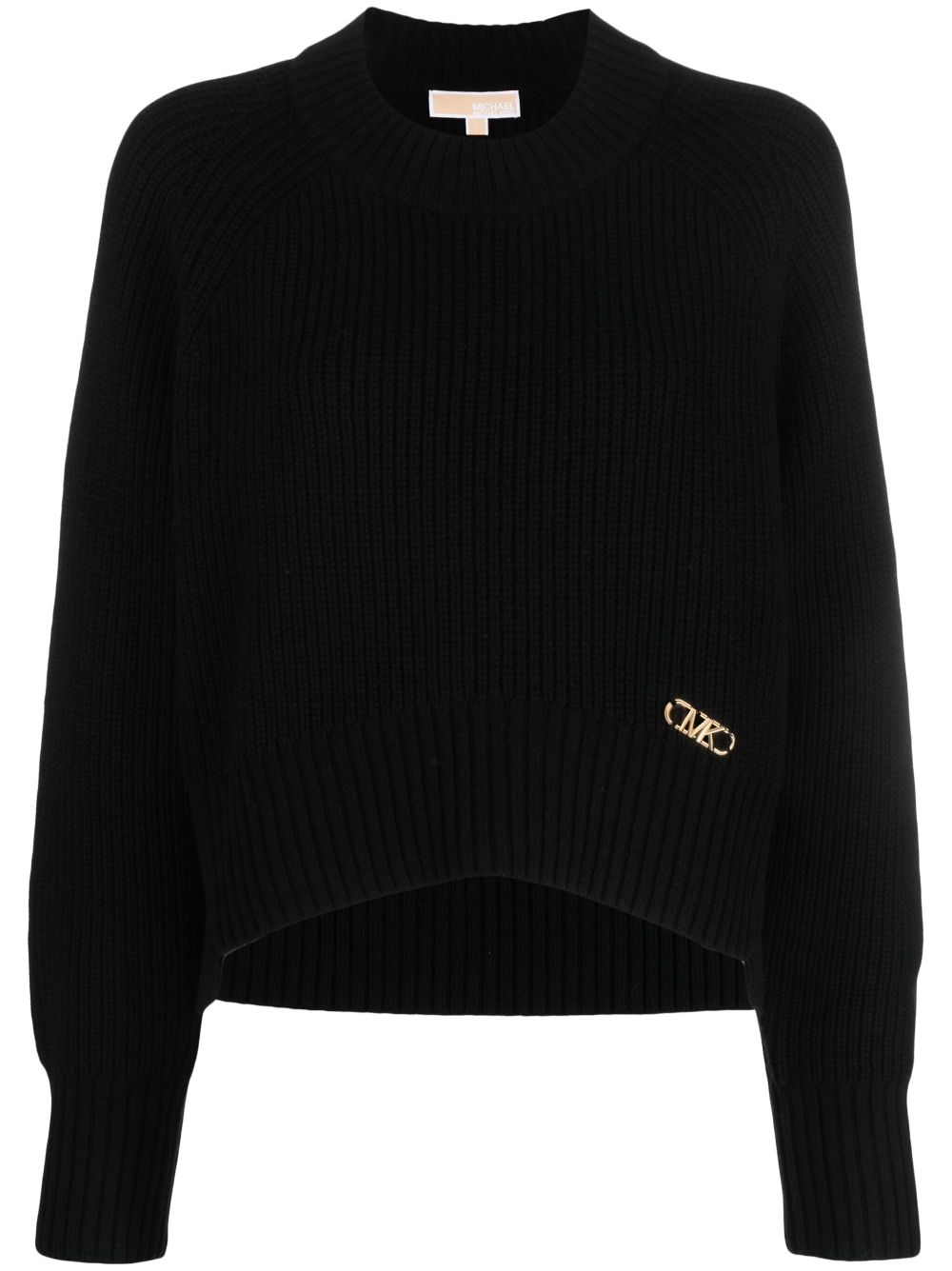 logo-plaque knitted jumper