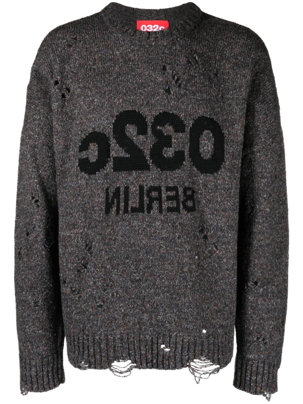 Painters Cover distressed-effect jumper