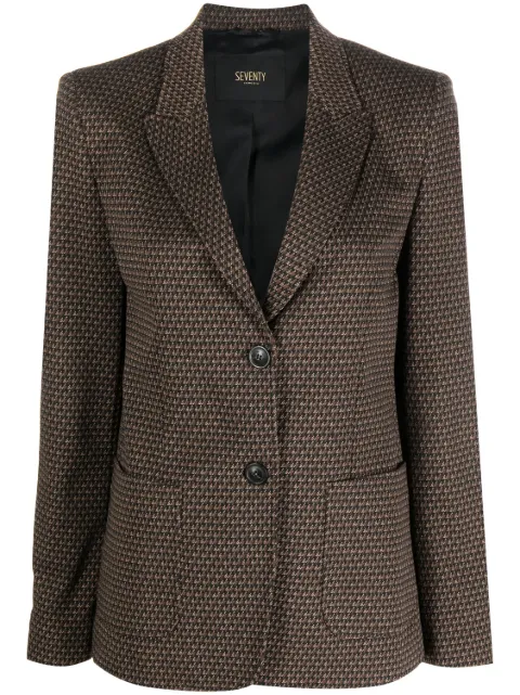 Seventy houndstooth single-breasted blazer