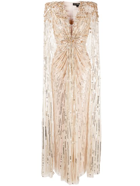 Jenny Packham Lotus Lady sequin-embellished gown Women