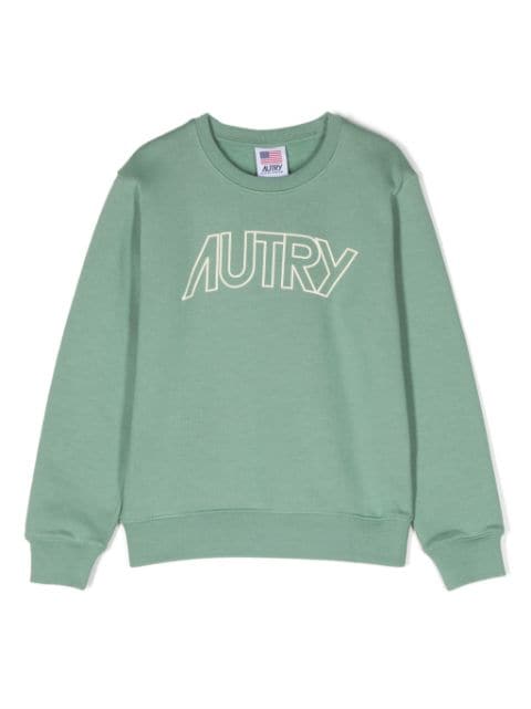 Autry Kids logo-print cotton jumper