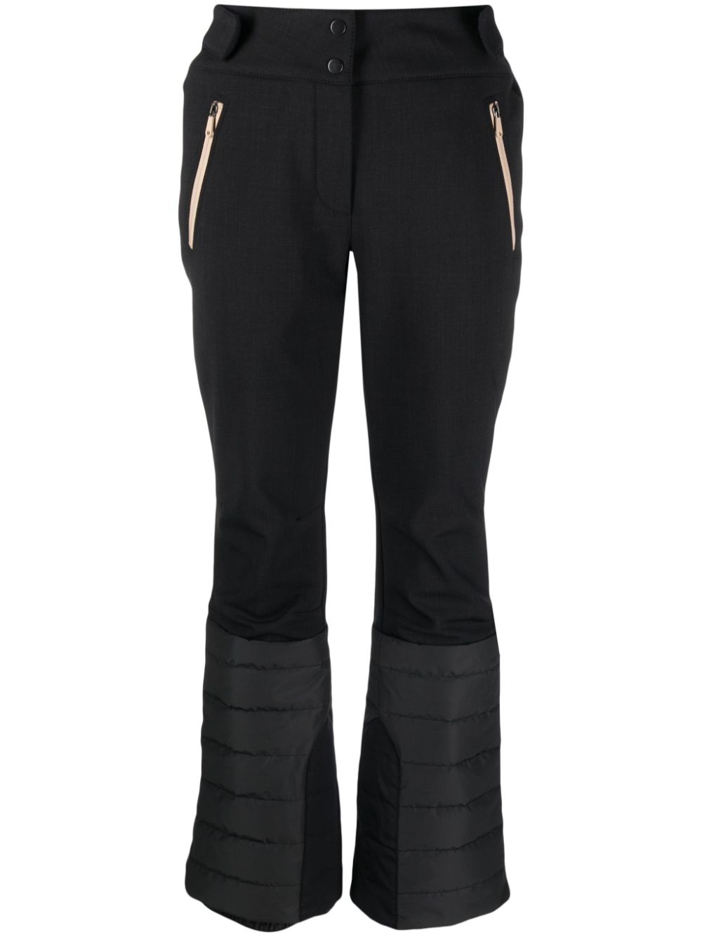 Brunello Cucinelli Bead-embellished Wool-blend Flared Ski Pants In Black