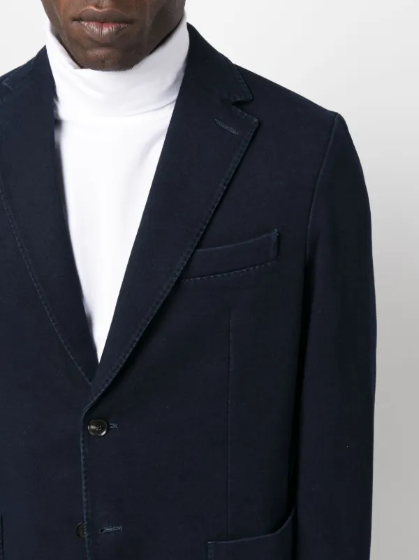 Circolo 1901 single-breasted cotton-blend Blazer | Blue