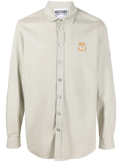 Moschino Teddy Bear-motif cotton shirt