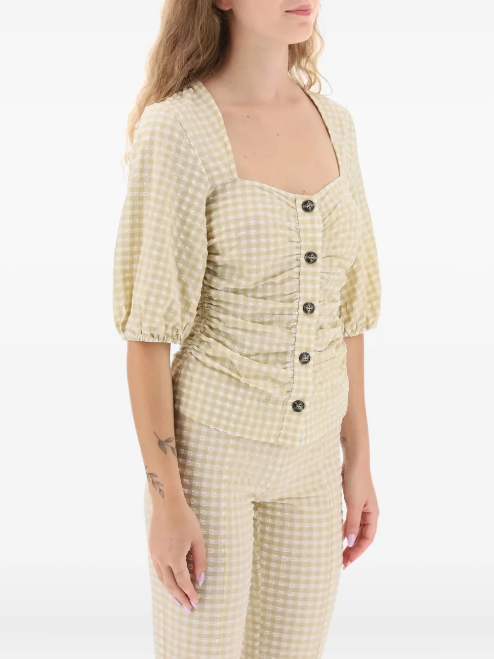 GANNI check-print blouse | Blouses | Image 2