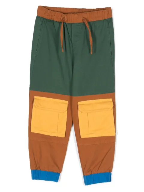 Stella McCartney Kids pantalones cargo con diseño color block