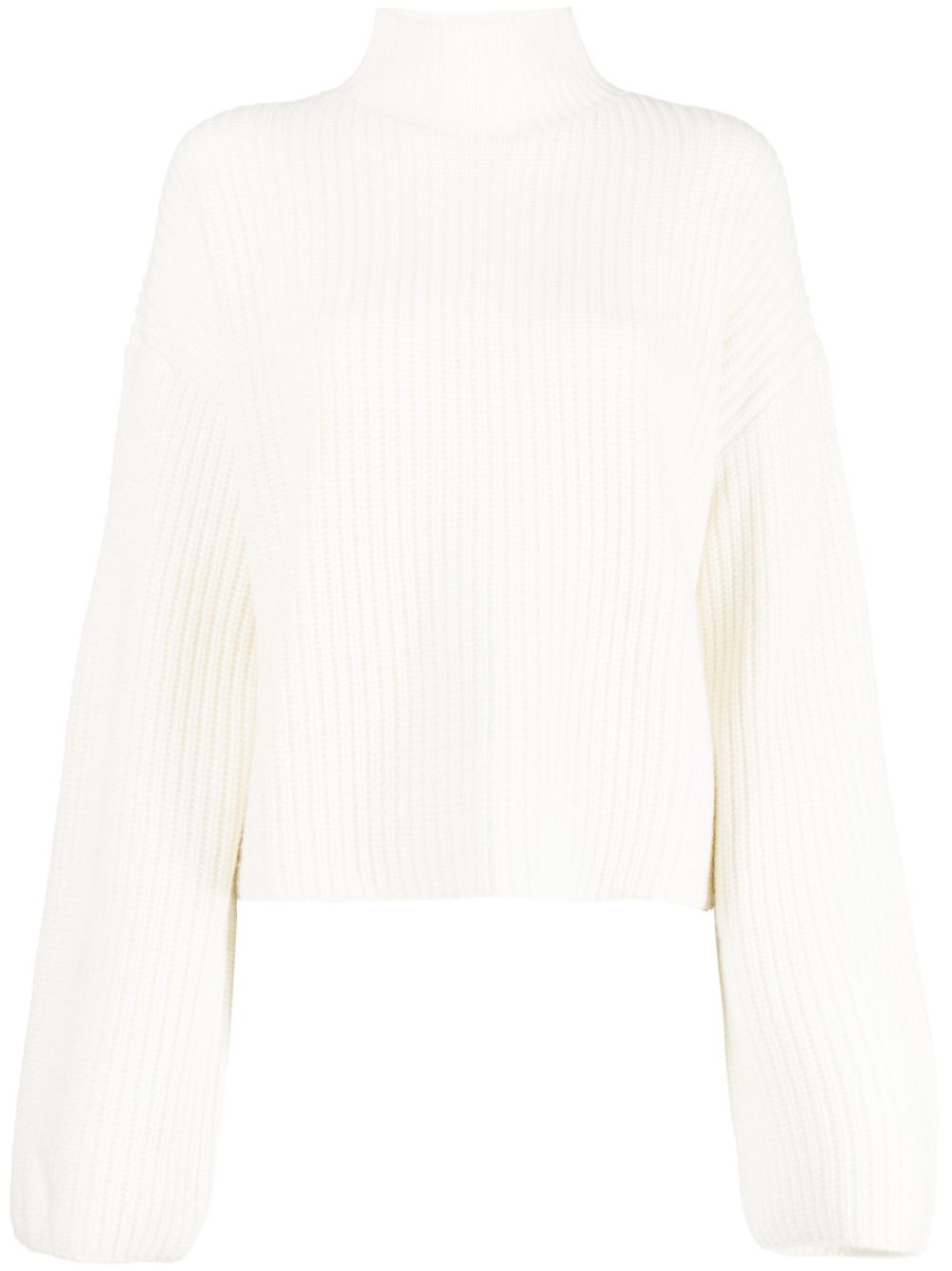 Loulou Studio Faro Ribbed-knit Cashmere Jumper In Neutrals