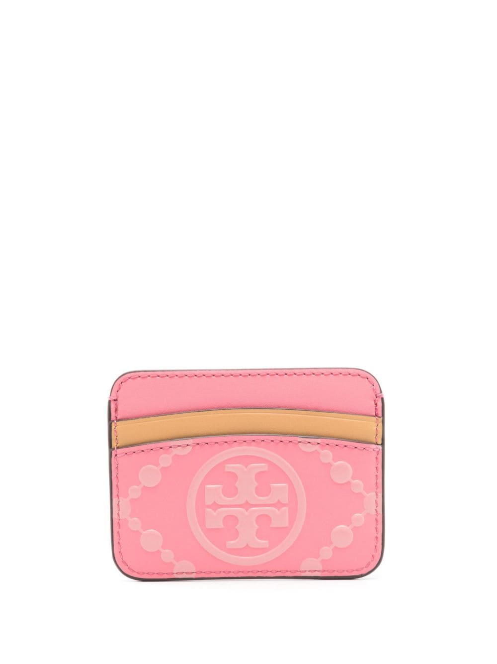 Shop Tory Burch T Monogram Card Holder In Pink